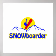 Logo de surfeur posters