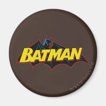 Logo de vieille école de Batman Aimants