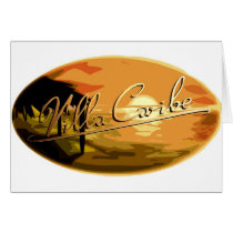 Logo design;Villa Caribe Greeting Card