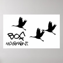 Logo d'oiseaux de BOF Affiches