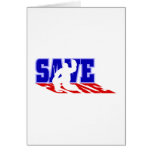 Logo Hockey Goalie Save Greeting Card