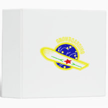 Logo jaune de snowboarding