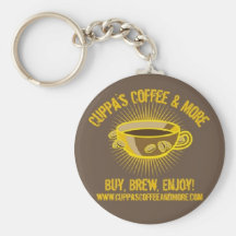 Logo Keychain de tasses de thé Porte-clé