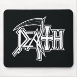 Logo on black mousepad
