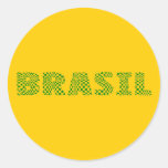 Logo optique du Brésil - vert forêt brésilien Autocollants