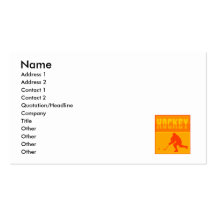 Logo Orange Hockey Business Card