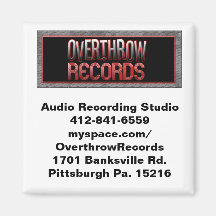 logo patches copy, Audio Recording Studio412-84... Fridge Magnets