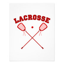 Logo rouge de lacrosse bristols personnalisés