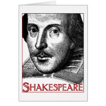 Logo simple de Shakespeare Carte De Vœux