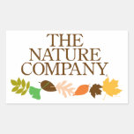 Logo sticker with leaves