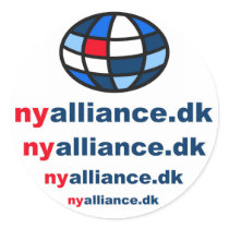 Logo Suggestion - Ny Alliance Round Sticker