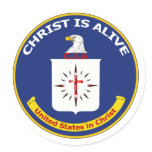 Logo the CIA Round Sticker