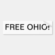 L'OHIO LIBRE ! AUTOCOLLANT POUR VOITURE