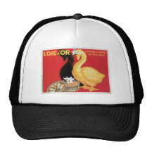 L'oie D'or La Reine Des Cremes Vintage Food Ad Trucker Hats