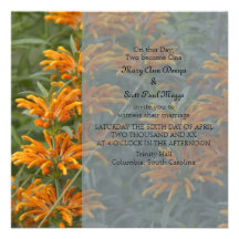 Loin's tail Wedding Invitation