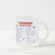 Lois 2 de propriété de POMERANIAN Tasse