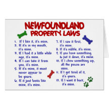 Lois 2 de propriété de TERRE-NEUVE Carte De Vœux