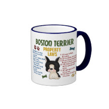 Lois 4 de propriété de Boston Terrier Tasse À Café
