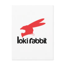 Loki Rabbit Post Card