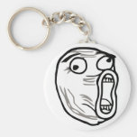 lol face meme humour rofl omg omfg key chain