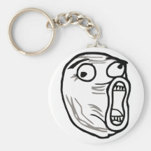 lol face meme humour rofl omg omfg key chain