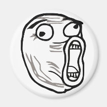 lol face meme humour rofl omg omfg refrigerator magnet
