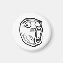 LOL Face Round Magnet 1