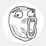 LOL Face Round Stickers