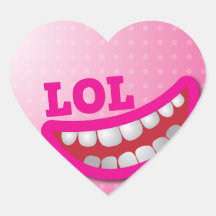 LOL heart sticker