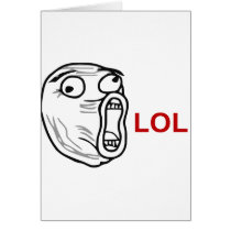 LOL Laugh Out Loud Rage Face Meme Cards