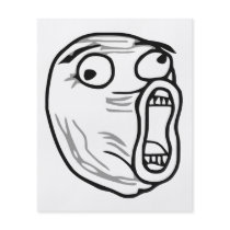 LOL Laugh Out Loud Rage Face Meme Personalized Flyer