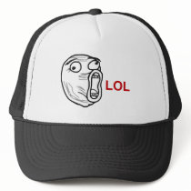 LOL Laugh Out Loud Rage Face Meme Hat