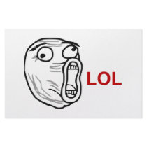 LOL Laugh Out Loud Rage Face Meme Custom Stationery