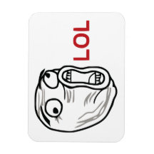 LOL meme Flexible Magnets