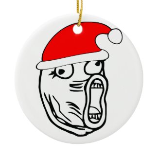 LOL Santa - xmas internet meme Ornament