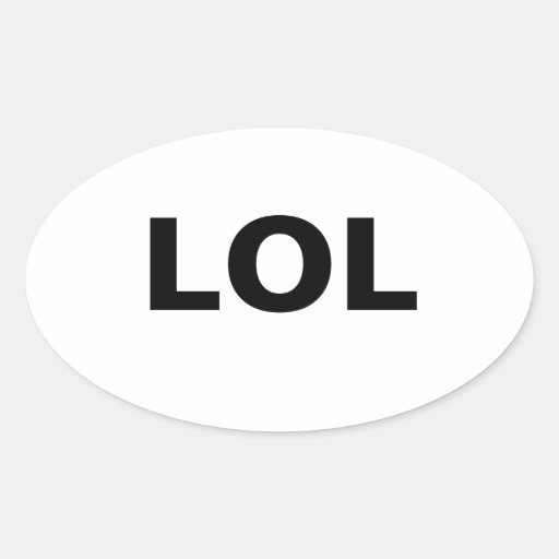 LOL STICKER OVALE