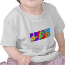 LOL Warhol ASL Sign Language Design T-shirt