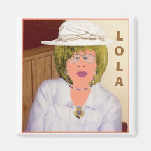 LOLA REFRIGERATOR MAGNET