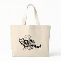 lolcat - i can has? canvas bags