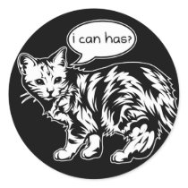 lolcat - je peux a ? autocollants