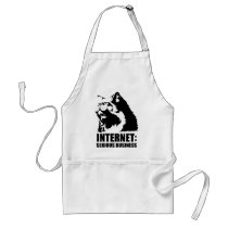 lolcat the internet is serious business aprons