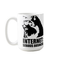 lolcat the internet is serious business coffee mug