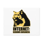 lolcat the internet is serious business postcards