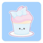 Loli Cupcake Square Stickers