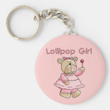 Lollipop Girl Tshirts and Gifts Key Chains