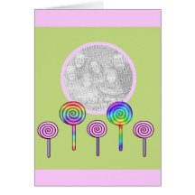 Lollipop photo card