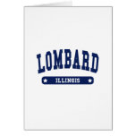 Lombard Illinois College Style tee shirts Card