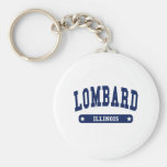 Lombard Illinois College Style tee shirts Keychain