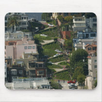 Lombard Street In San Francisco Americas Crookedes Mouse Pad