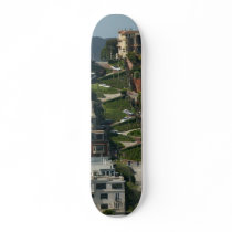 Lombard Street In San Francisco Americas Crookedes Skateboard